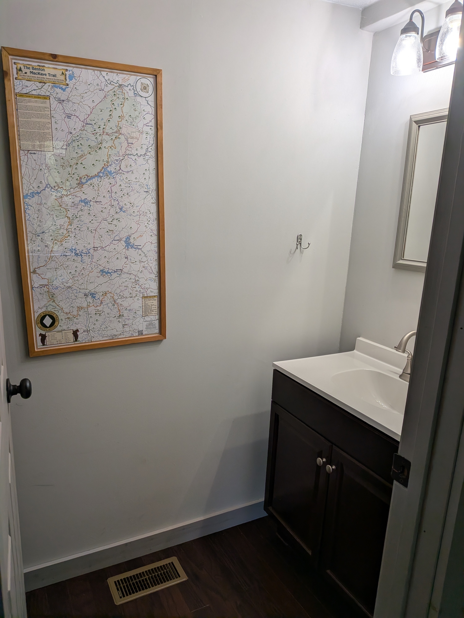 Half bath off of the kitchen