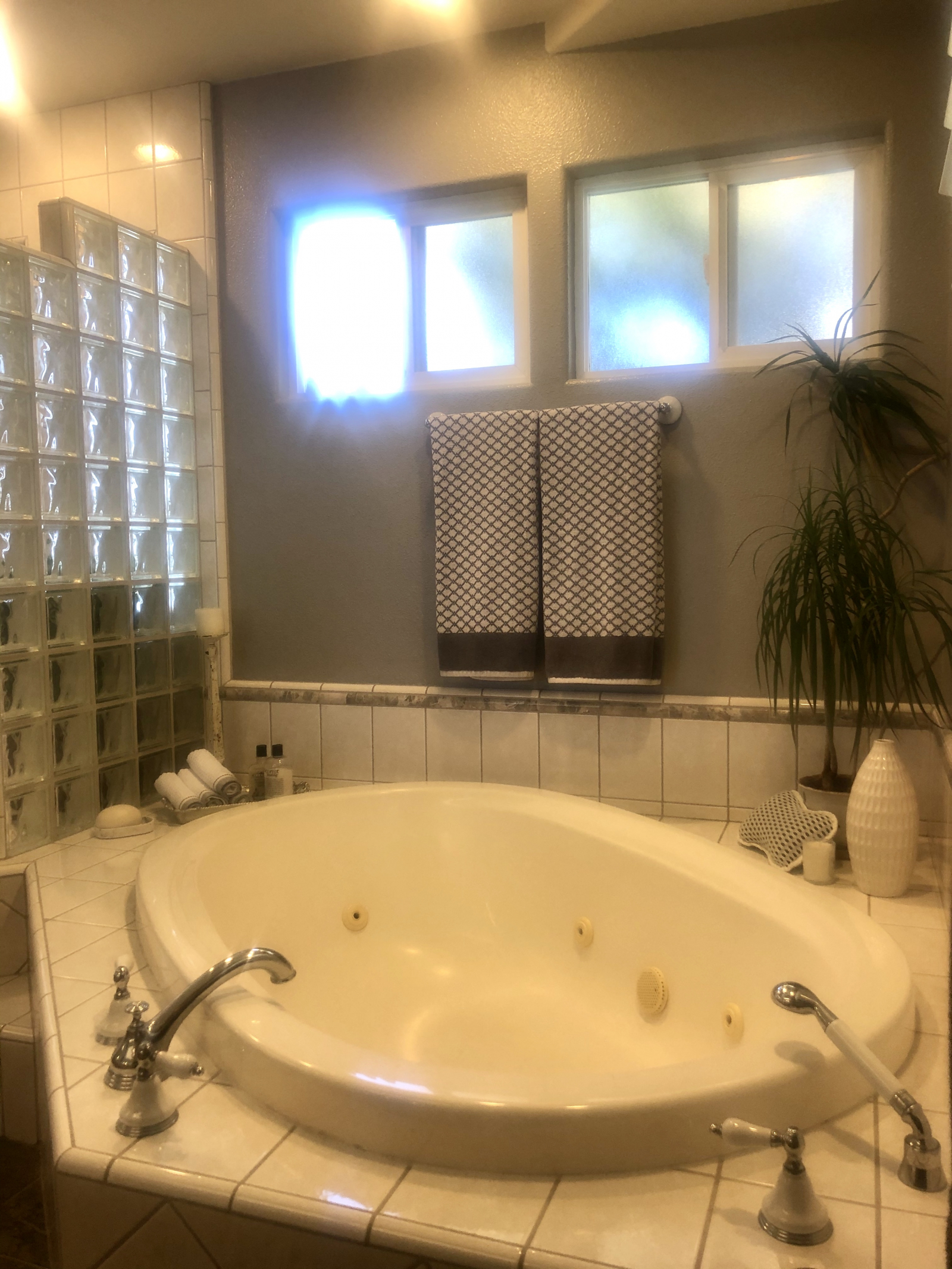 Deep bathtub...Master bathroom