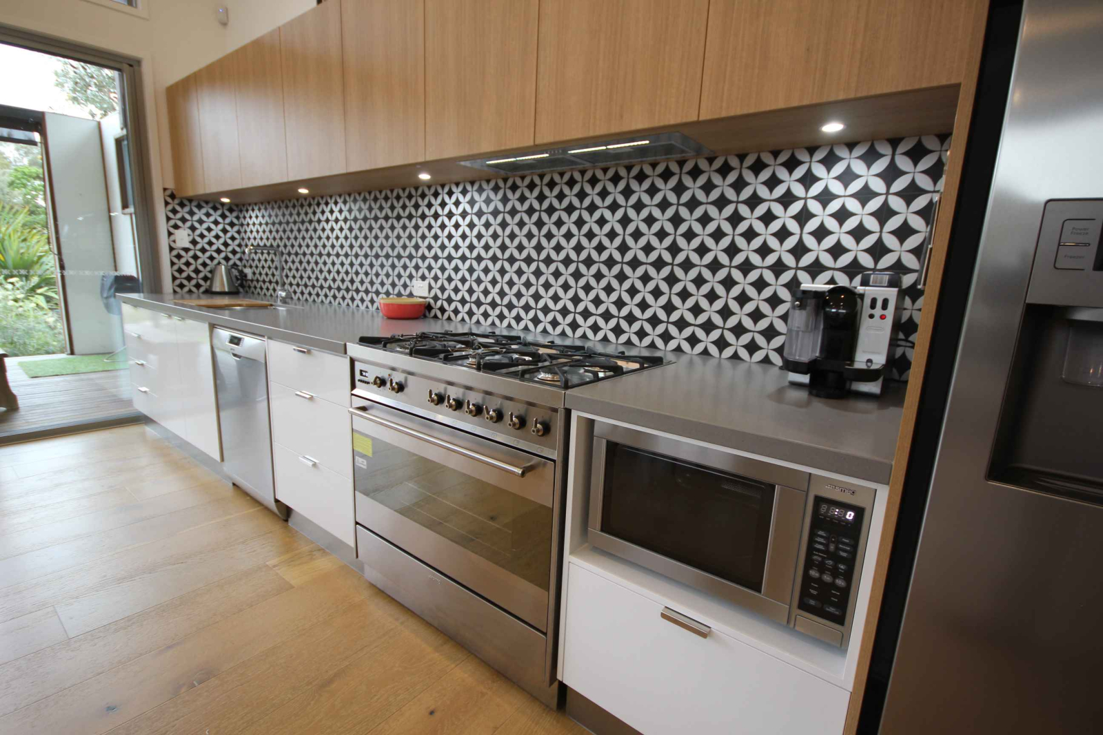 Modern galley kitchen