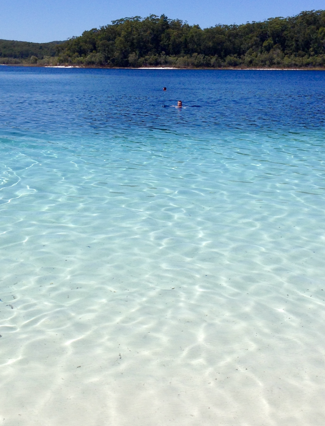 Fresh water lake on Fraser Island