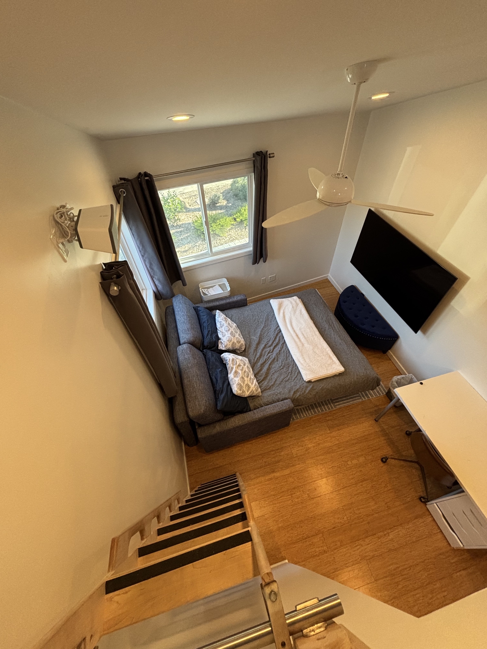 Bedroom Two Bird's Eye View Sofa Bed Opened