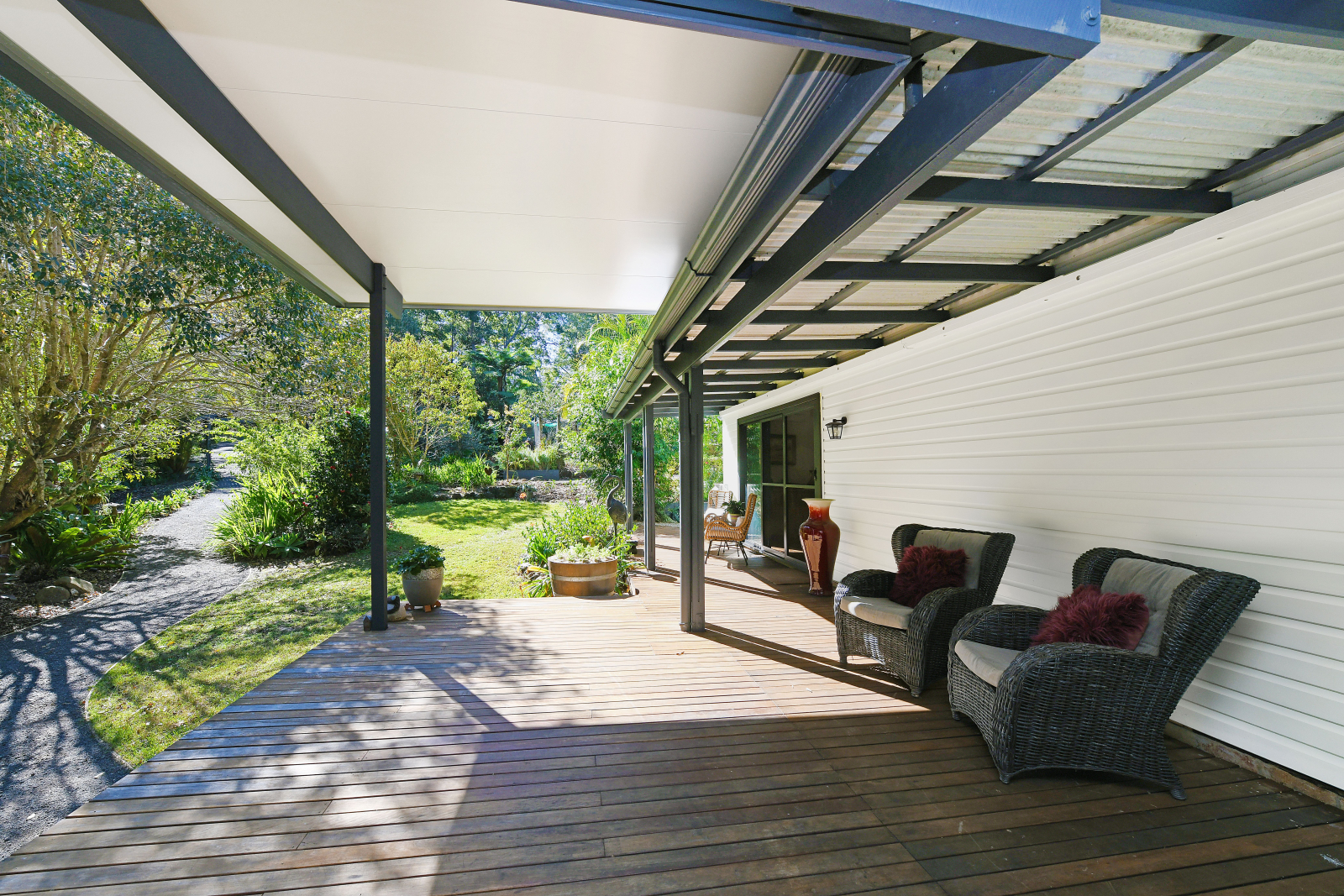 Beaucoup d’espace de véranda pour profiter de l’extérieur australien