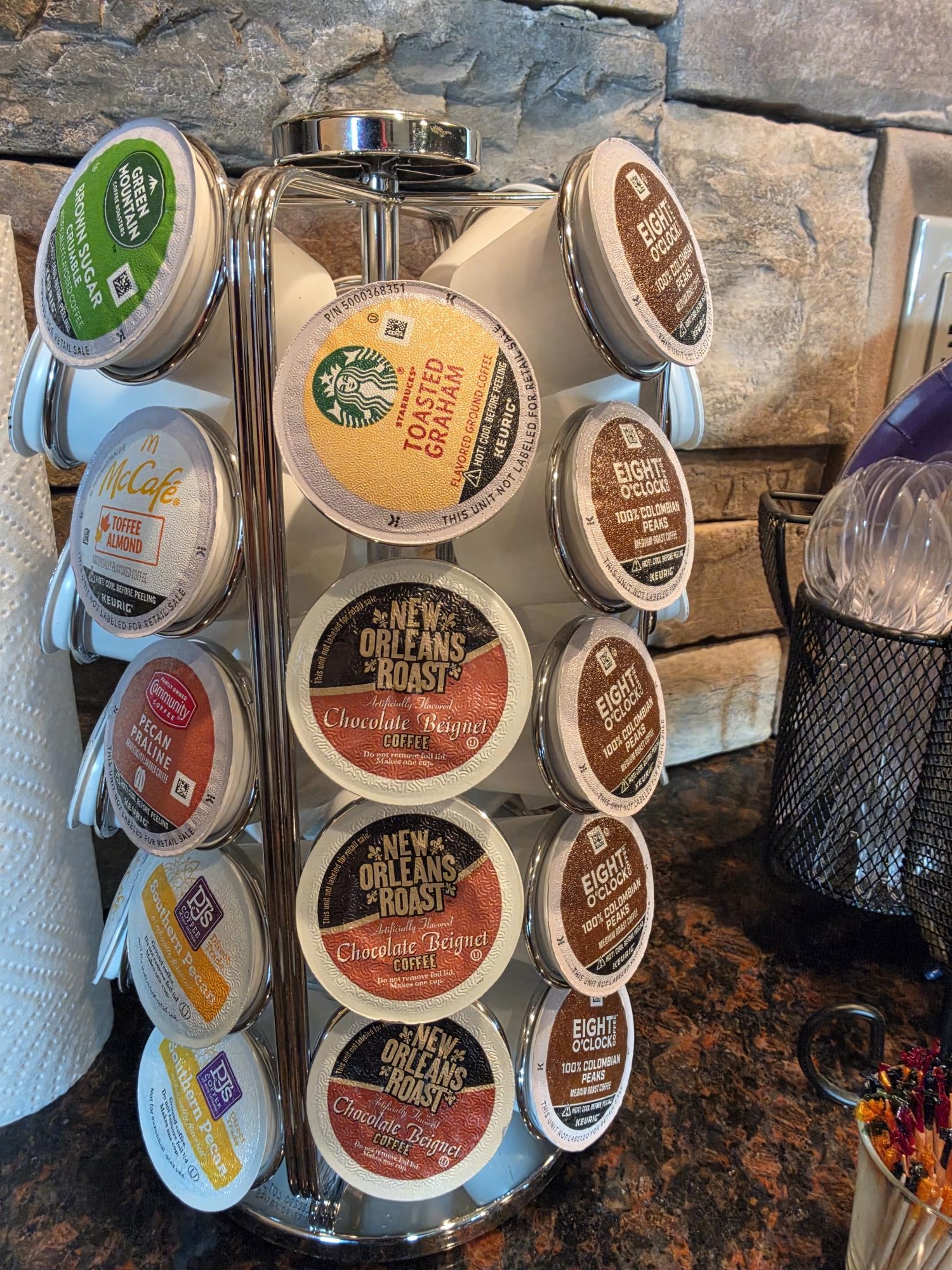 Capsules de café fournies.