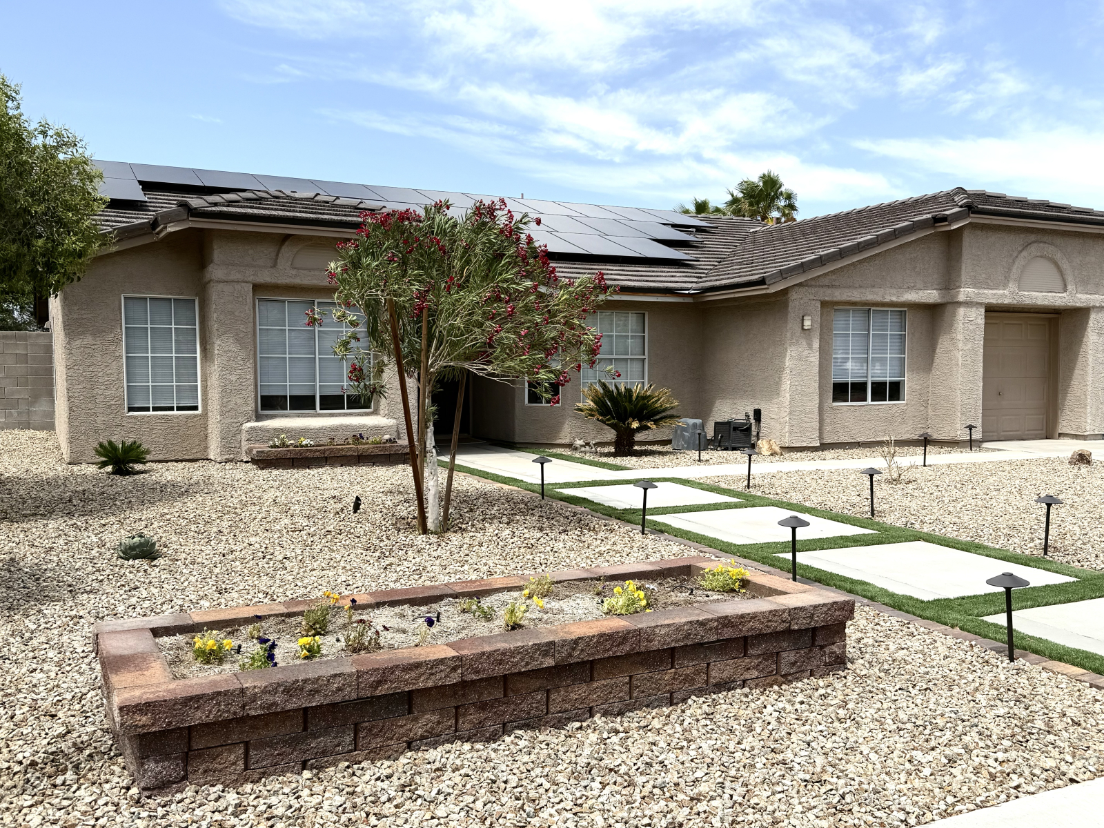 2100 sq ft house on 1/3 acres lot (considered large for Las Vegas) in quiet, gated subdivision.  No ...