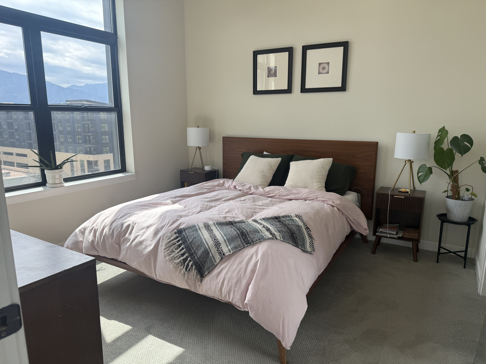 Downtown apartment in secure building. 2 bedrooms, heated pool, close to tons of Colorado activities