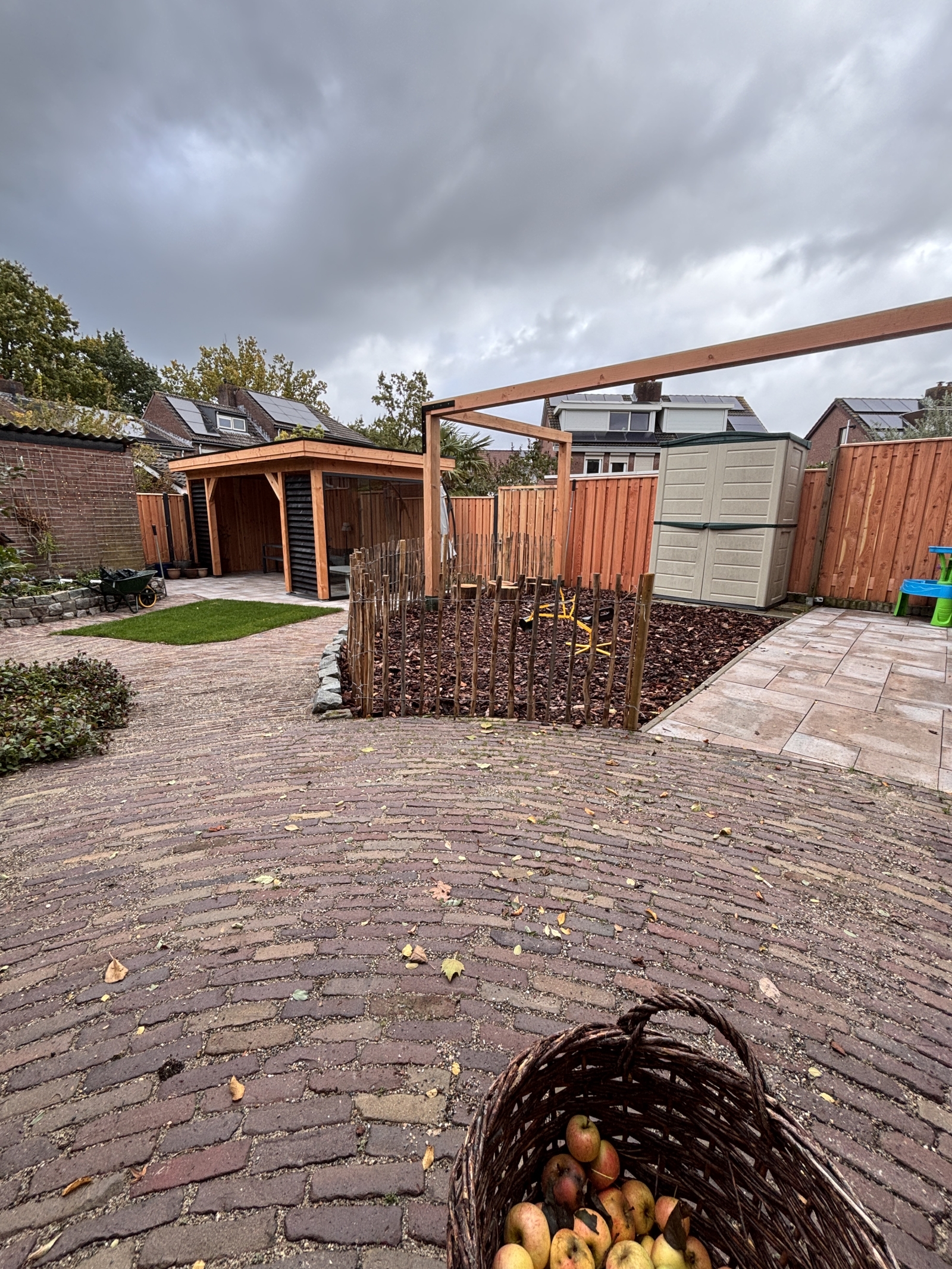 Our garden with fruit trees