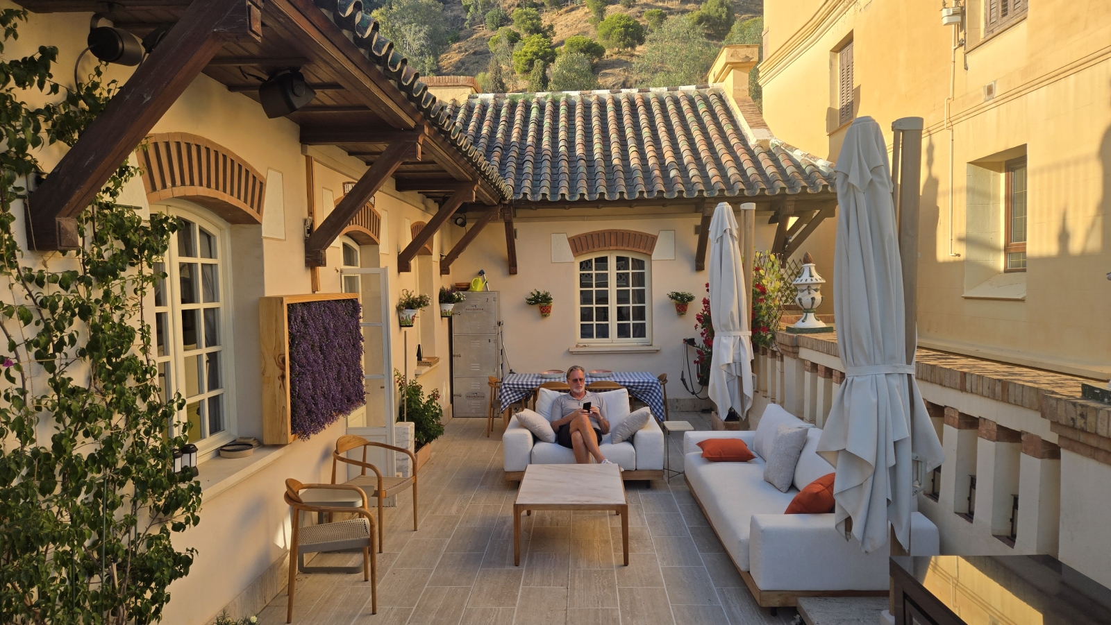 The main terrace