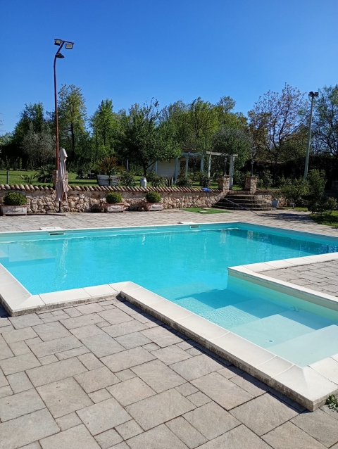 Villa italiana con piscina y espacio para eventos en Vico nel Lazio