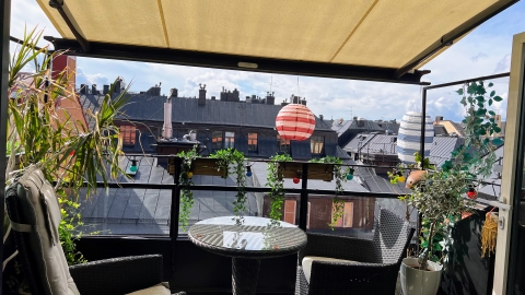 Penthouse with sunny terrace